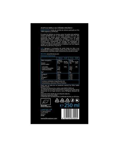 Aceite Semilla Cáñamo Orgánico Aceite Semilla Cáñamo Orgánico