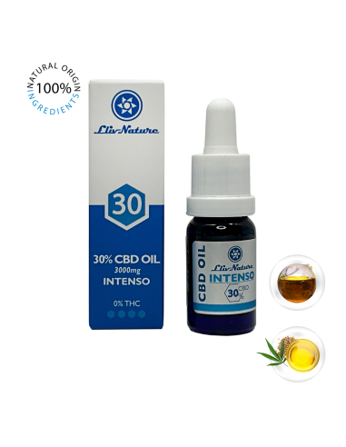 Aceite 30% CBD Intenso con Aceite Semilla Cáñamo Orgánico 10ml