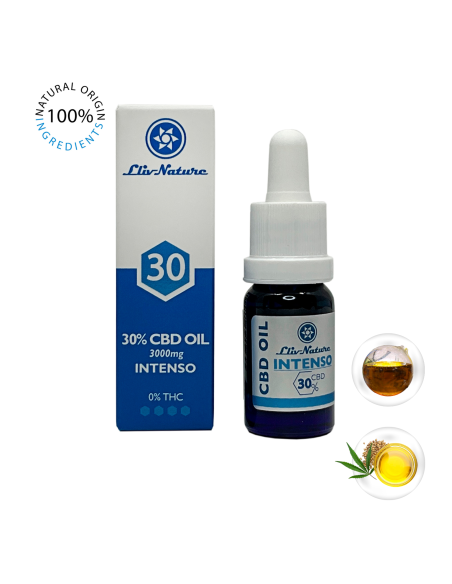 Aceite 30% CBD Intenso con Aceite Semilla Cáñamo Orgánico 10ml Aceite 30% CBD Intenso con Aceite Semilla Cáñamo Orgánico 10ml