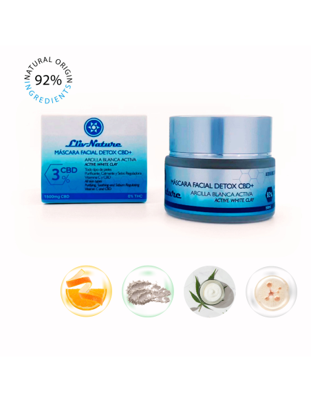 Máscara Facial Detox CBD+ Máscara Facial Detox CBD+
